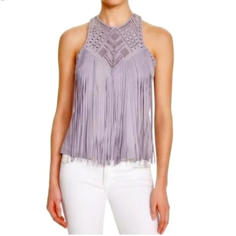 Parker Suede Fringe Top